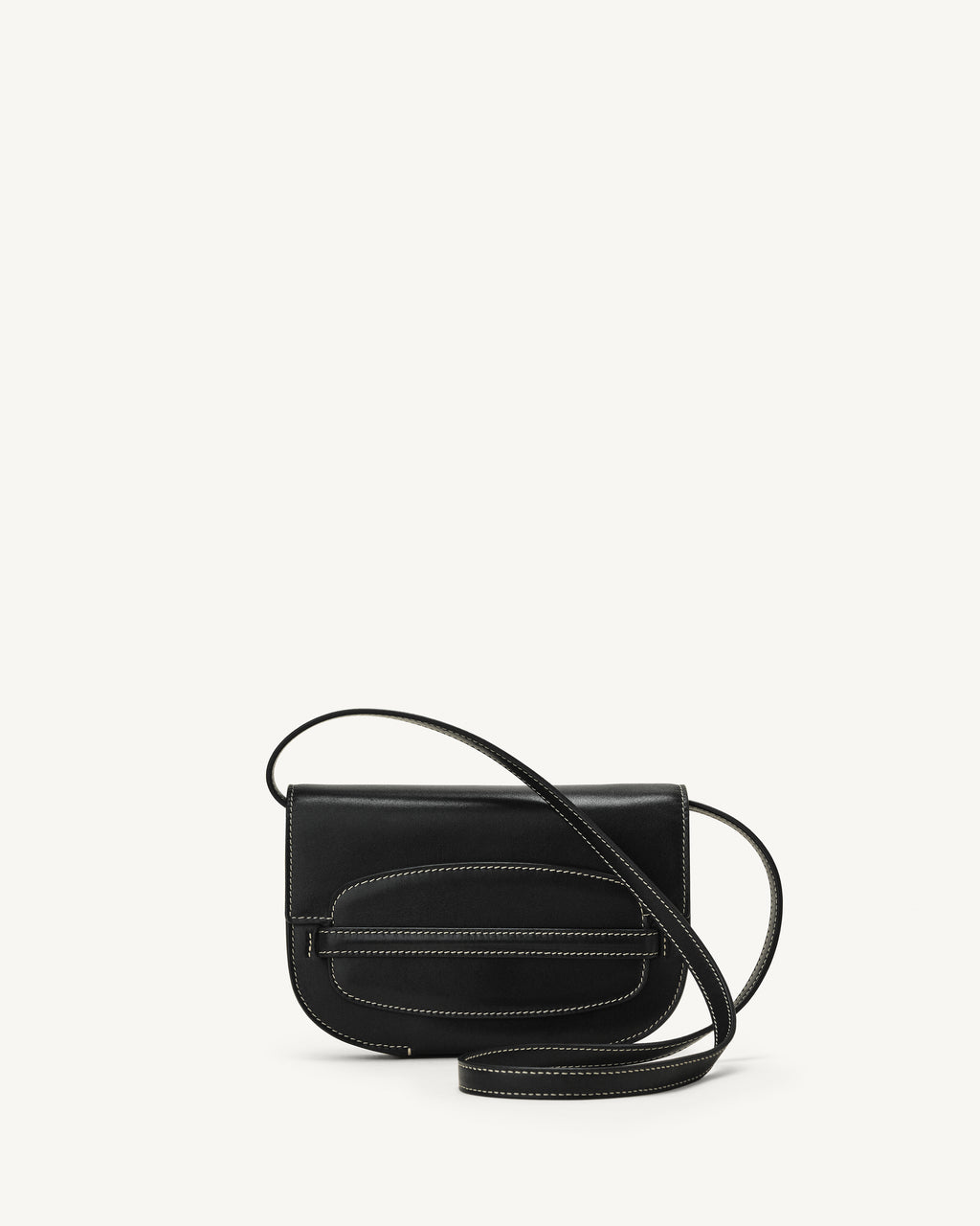 Sport Convertible Clutch in Black Leather