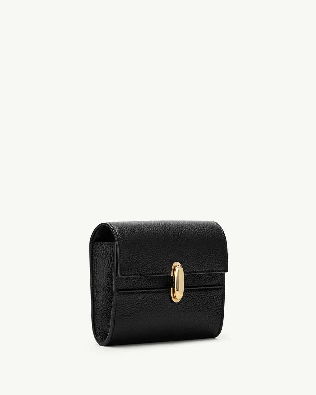 Symmetry Wallet in Black Grained Leather